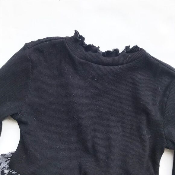 Old Navy leopard tulle mock neck dress EUC 3T - Picture 2 of 5